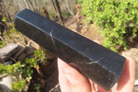 Polished Black Basalt Points x 6 From Antsirabe, Madagascar - Toprock Gemstones and Minerals