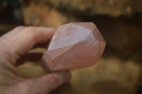 Polished Rose Quartz Double Terminated Crystals x 3 From Madagascar - Toprock Gemstones and Minerals