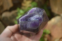 Polished Chevron Amethyst Prism-Point x 1 From Zambia - Toprock Gemstones and Minerals