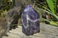 Polished Chevron Amethyst Prism-Point x 1 From Zambia - Toprock Gemstones and Minerals