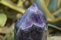 Polished Chevron Amethyst Prism-Point x 1 From Zambia - Toprock Gemstones and Minerals