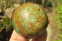 Polished Chrysoprase Spheres x 6 From Ambatondrazaka, Madagascar - Toprock Gemstones and Minerals
