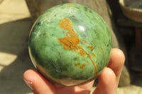 Polished Chrysoprase Spheres x 6 From Ambatondrazaka, Madagascar - Toprock Gemstones and Minerals