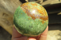 Polished Chrysoprase Spheres x 6 From Ambatondrazaka, Madagascar - Toprock Gemstones and Minerals