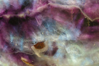 Polished Watermelon Fluorite Slice x 1 From Uis, Namibia - Toprock Gemstones and Minerals