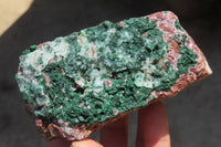 Natural Chrysocolla With Malachite & Salrose Dolomite Specimens x 4 From Congo - Toprock Gemstones and Minerals