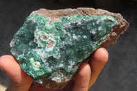 Natural Chrysocolla With Malachite & Salrose Dolomite Specimens x 4 From Congo - Toprock Gemstones and Minerals