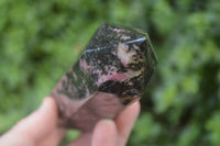 Polished Rhodonite Point-Prisms x 3 From Ambindavato, Madagascar - Toprock Gemstones and Minerals