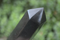 Polished Black Basalt Point-Prisms x 6 From Antsirabe, Madagascar - Toprock Gemstones and Minerals