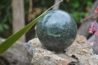 Polished Green Fuchsite Quartz Sphere-Balls x 2 From Madagascar - Toprock Gemstones and Minerals