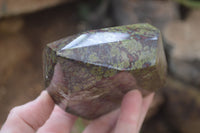 Polished Dragon Bloodstone Point-Prisms x 2 From South Africa - Toprock Gemstones and Minerals