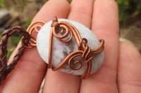 Polished Mixed Copper Wire Wrapped Pendants x 6 From South Africa - Toprock Gemstones and Minerals