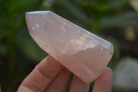 Polished Rose Quartz Points x 12 From Madagascar - Toprock Gemstones and Minerals