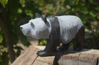 Polished Wonder Stone Panda Carving x 1 From Zimbabwe - Toprock Gemstones and Minerals
