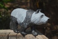 Polished Wonder Stone Panda Carving x 1 From Zimbabwe - Toprock Gemstones and Minerals
