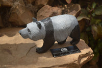 Polished Wonder Stone Panda Carving x 1 From Zimbabwe - Toprock Gemstones and Minerals