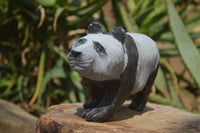 Polished Wonder Stone Panda Carving x 1 From Zimbabwe - Toprock Gemstones and Minerals