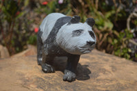 Polished Wonder Stone Panda Carving x 1 From Zimbabwe - Toprock Gemstones and Minerals