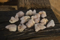Natural Spirit Quartz Clusters x 12 From Boekenhouthoek, South Africa - Toprock Gemstones and Minerals