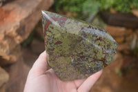 Polished "Dragons" Blood Stone Point x 1 From Tshipise, South Africa - Toprock Gemstones and Minerals