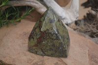 Polished "Dragons" Blood Stone Point x 1 From Tshipise, South Africa - Toprock Gemstones and Minerals