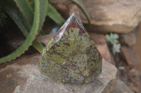 Polished "Dragons" Blood Stone Point x 1 From Tshipise, South Africa - Toprock Gemstones and Minerals
