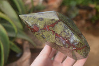 Polished "Dragons" Blood Stone Point x 1 From Tshipise, South Africa - Toprock Gemstones and Minerals