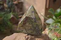 Polished "Dragons" Blood Stone Point x 1 From Tshipise, South Africa - Toprock Gemstones and Minerals