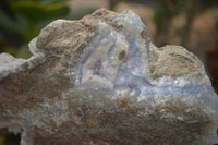 Natural Blue Lace Agate Specimens x 2 From Nsanje, Malawi - Toprock Gemstones and Minerals