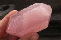 Polished Double Terminated Rose Quartz Points x 6 From Madagascar - Toprock Gemstones and Minerals