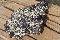 Natural Schorl Black Tourmaline With Feldspar Specimen x 1 From Namibia - Toprock Gemstones and Minerals