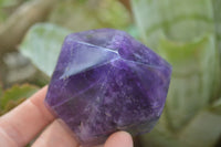 Polished Chevron Amethyst Points x 6 From Zambia - Toprock Gemstones and Minerals