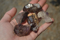 Natural Smokey Amethyst Crystals x 20 From Chiredzi, Zimbabwe - Toprock Gemstones and Minerals