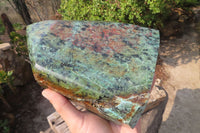 Polished "African Turquoise" Chrysocolla Point x 1 From South Africa - Toprock Gemstones and Minerals
