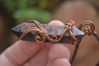 Polished Mixed Copper Wire Wrapped Pendants x 6 From Southern Africa - Toprock Gemstones and Minerals