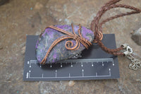 Polished Mixed Copper Wire Wrapped Pendants x 6 From Southern Africa - Toprock Gemstones and Minerals