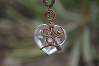 Polished Mixed Copper Wire Wrapped Pendants x 6 From Southern Africa - Toprock Gemstones and Minerals