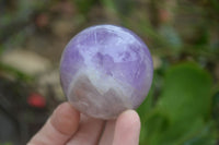 Polished Smokey Chevron Amethyst Spheres x 4 From Madagascar - Toprock Gemstones and Minerals