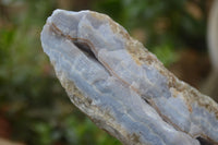 Natural Crystalline Blue Lace Agate Specimens x 2 From Namibia - Toprock Gemstones and Minerals