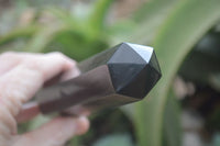 Polished Black Basalt Point-Prism x 6 From Antsirabe, Madagascar - Toprock Gemstones and Minerals