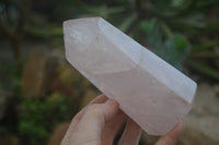 Polished Gemmy Rose Quartz Points x 2 From Madagascar - Toprock Gemstones and Minerals