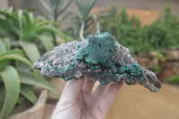 Natural Ball Malachite On Quartz Matrix Specimens x 2 From Mindigi Mine, Congo - Toprock Gemstones and Minerals