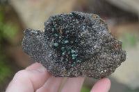 Natural Ball Malachite On Quartz Matrix Specimens x 2 From Mindigi Mine, Congo - Toprock Gemstones and Minerals