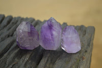 Polished Smokey Amethyst Window Quartz Point-Prism x 20 From Akansobe, Madagascar - Toprock Gemstones and Minerals