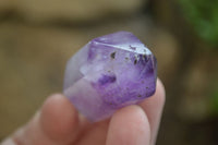 Polished Smokey Amethyst Window Quartz Point-Prism x 20 From Akansobe, Madagascar - Toprock Gemstones and Minerals