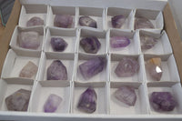 Polished Smokey Amethyst Window Quartz Point-Prism x 20 From Akansobe, Madagascar - Toprock Gemstones and Minerals