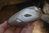 Polished Snow / Orca Agate Standing Free Forms x 4 From West Coast, Madagascar - Toprock Gemstones and Minerals