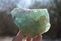 Natural Watermelon Fluorite Cobbed Specimens x 3 From Uis, Namibia - Toprock Gemstones and Minerals