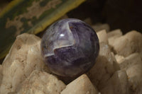 Polished Chevron Amethyst Sphere x 1 from Madagascar - Toprock Gemstones and Minerals