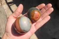 Polished Polychrome Jasper Spheres x 6 From Madagascar - Toprock Gemstones and Minerals